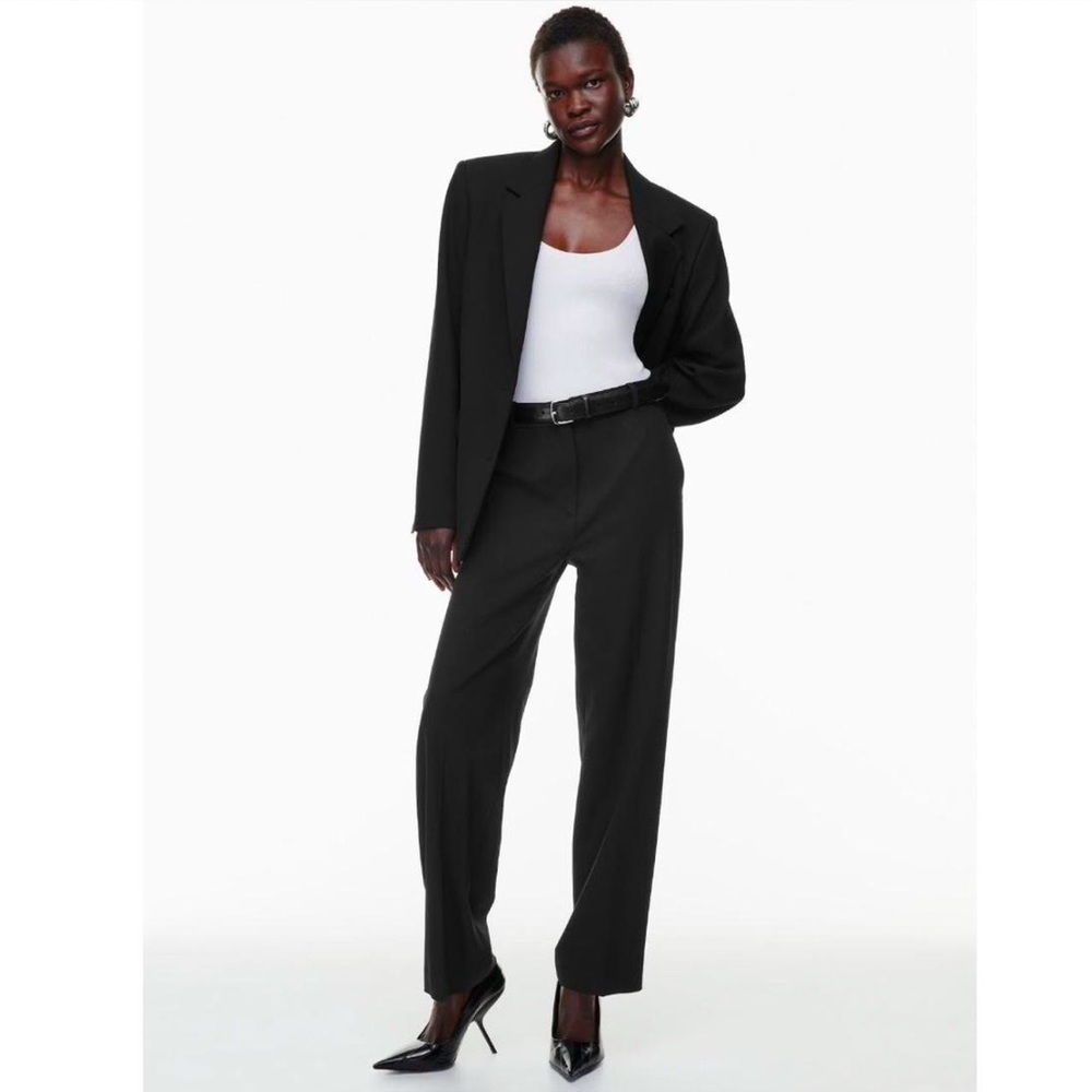 Babaton Italian Twill Agency Pant in Black